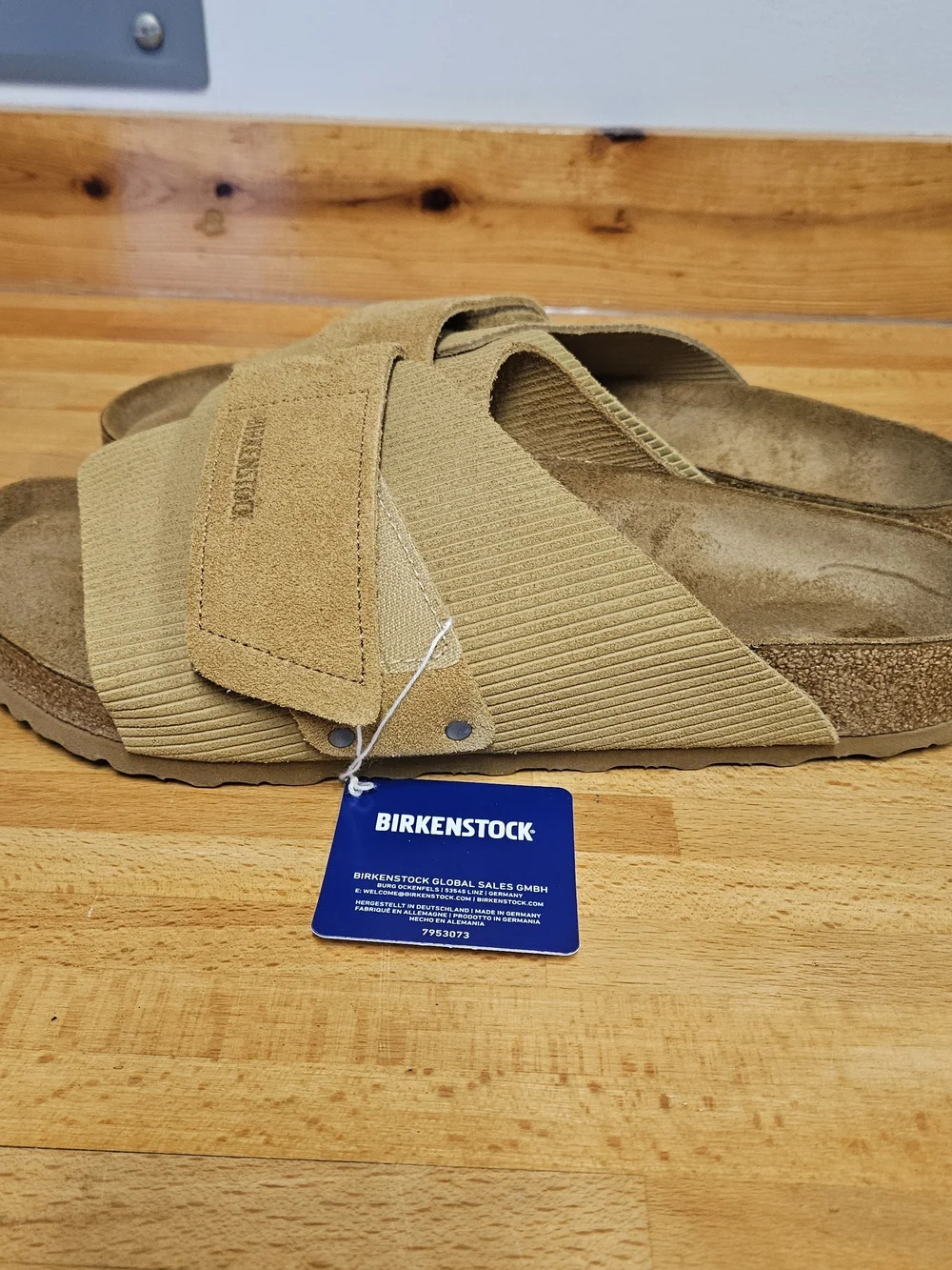NWOB Men's Birkenstock Kyoto Slide Sandals Size 12-12.5/Euro 45